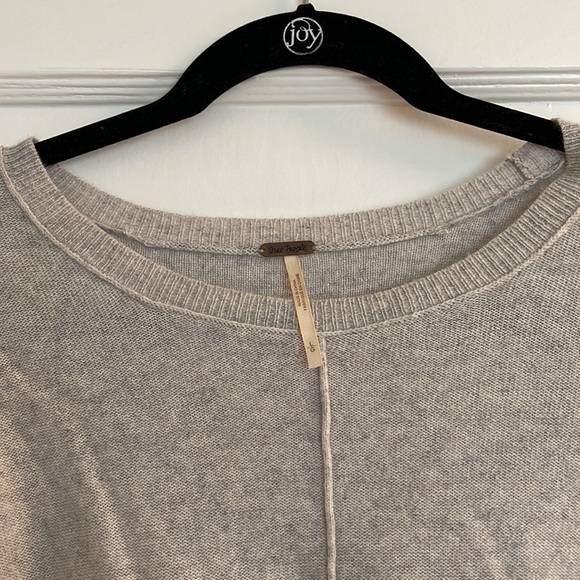 Free People heather grey cashmere sweater - Picture 2 of 4